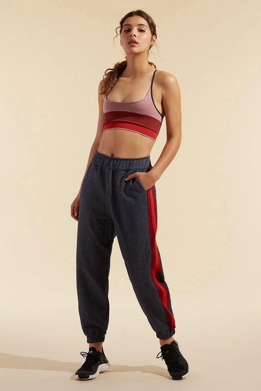 LNDR Horizon Track Pants Size Medium Sweatpants Blue Heather Womens NEW $185